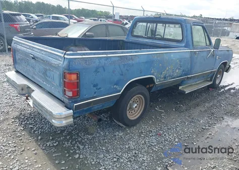 1987 Dodge D-Series D150 from USA, damaged, VIN 1B7HD14T3HS523739